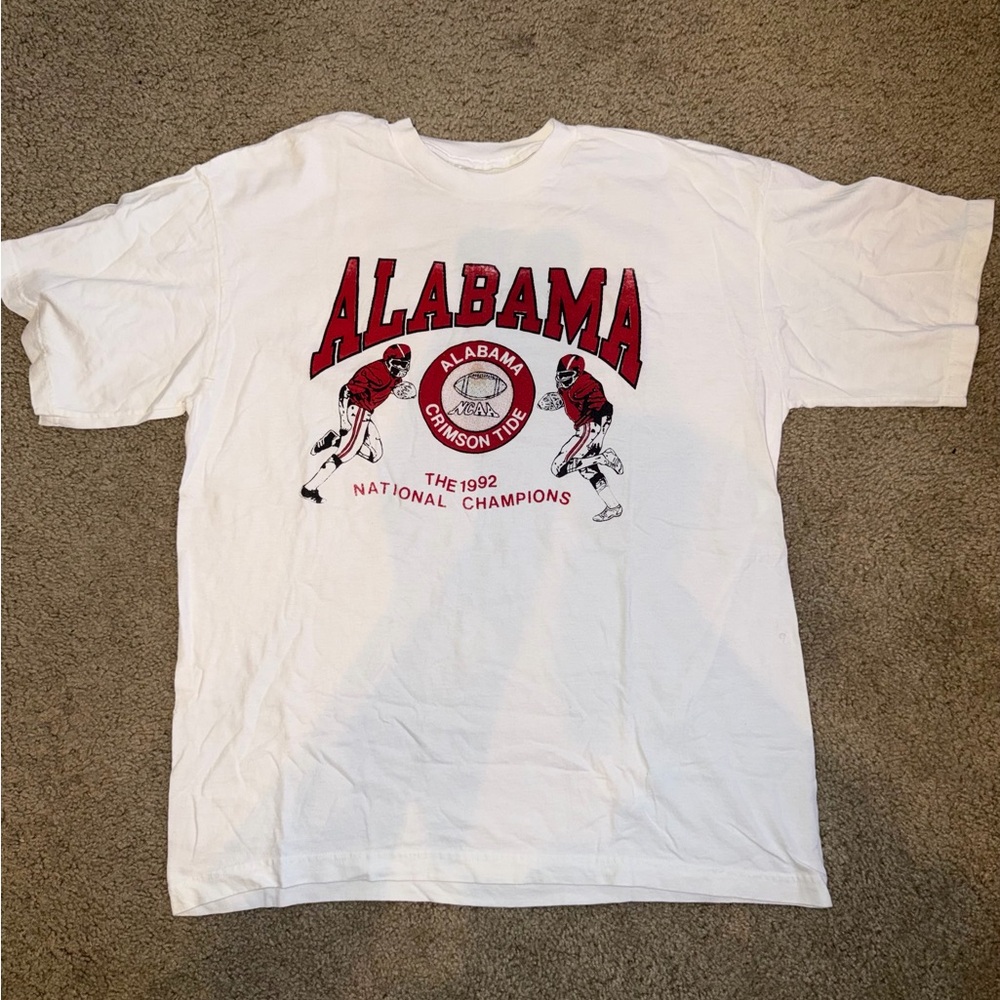 Alabama Crimson Tide White Graphic Tee